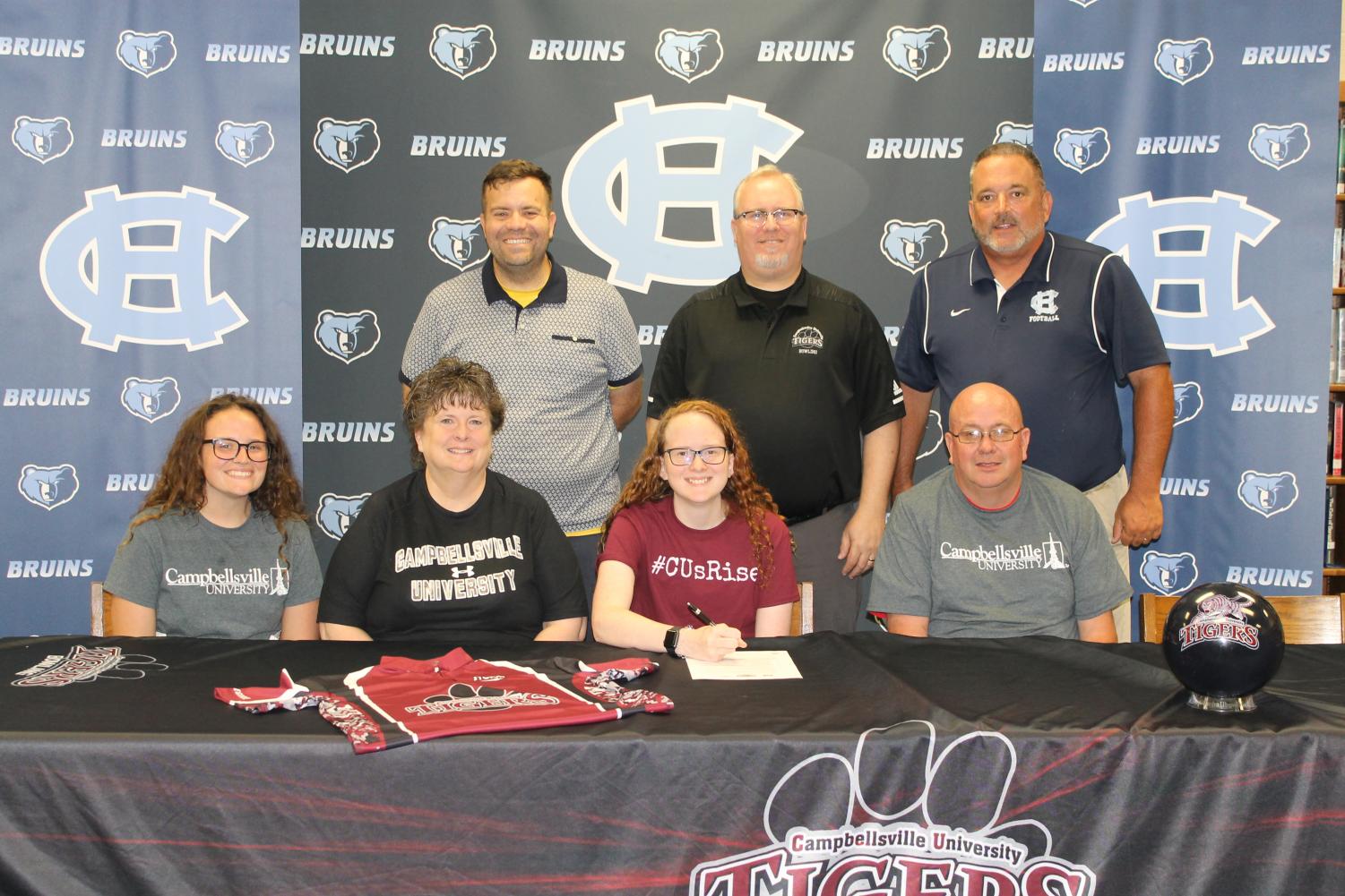 Rachel Langford signed with the Campbellsville University bowling team on May 29.