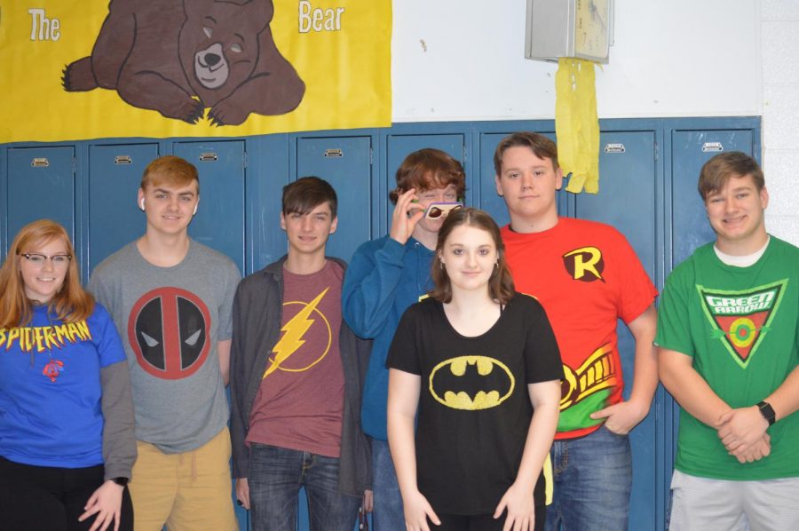 Students+from+Ms.+Worthams+class+wear+their+favorite+superheroes.+