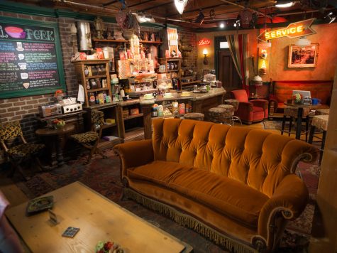 The set of the Central Perk, the beloved coffee shop in the show, Friends
