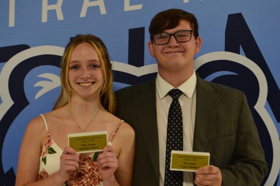 Danielle+Nolan+and+Logan+Sanders+were+awarded+Mr.+and+Miss+Senior.