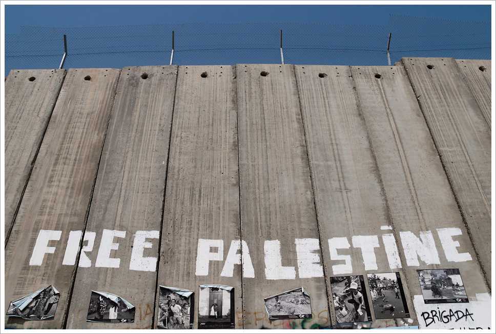 Palestine 2009. Israels Wall in Bethlehem, West Bank.