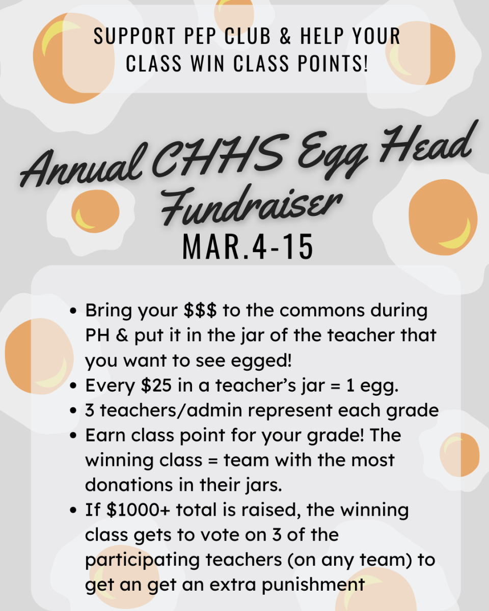 The 2024 Egg Head Fundraiser Flyer. Infographic credited to Emily Wortham.