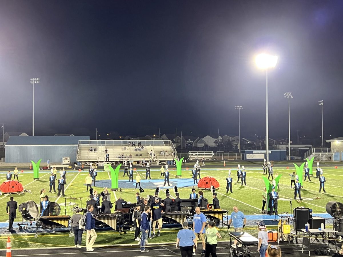 The Central Hardin Band shares a piece of their competition performance during halftime at the football game against Warren Central. (Oct. 4) 