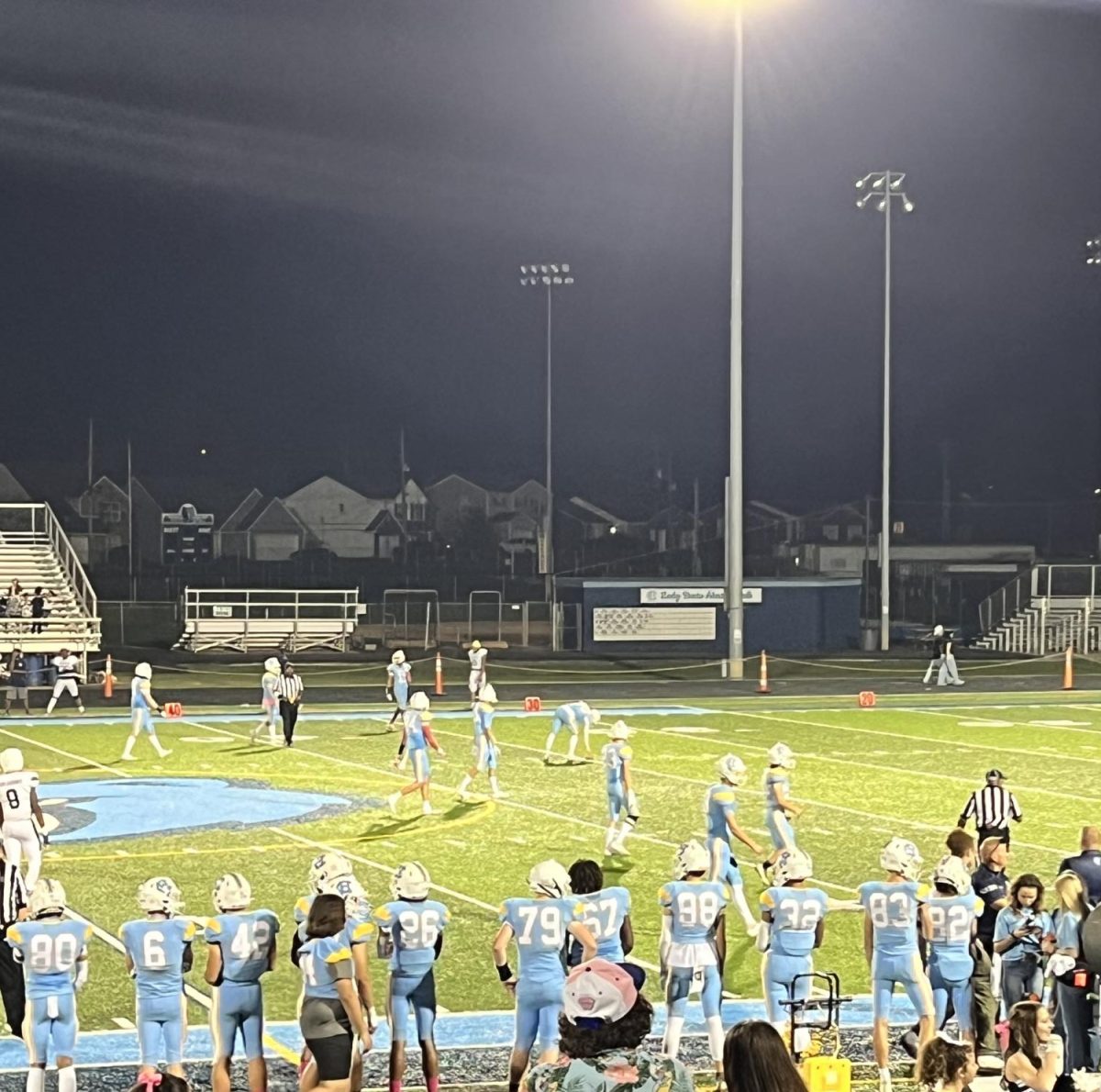 The varsity football team takes on Warren Central (Oct. 4). The game was a win, 26-6 for the Bruins!