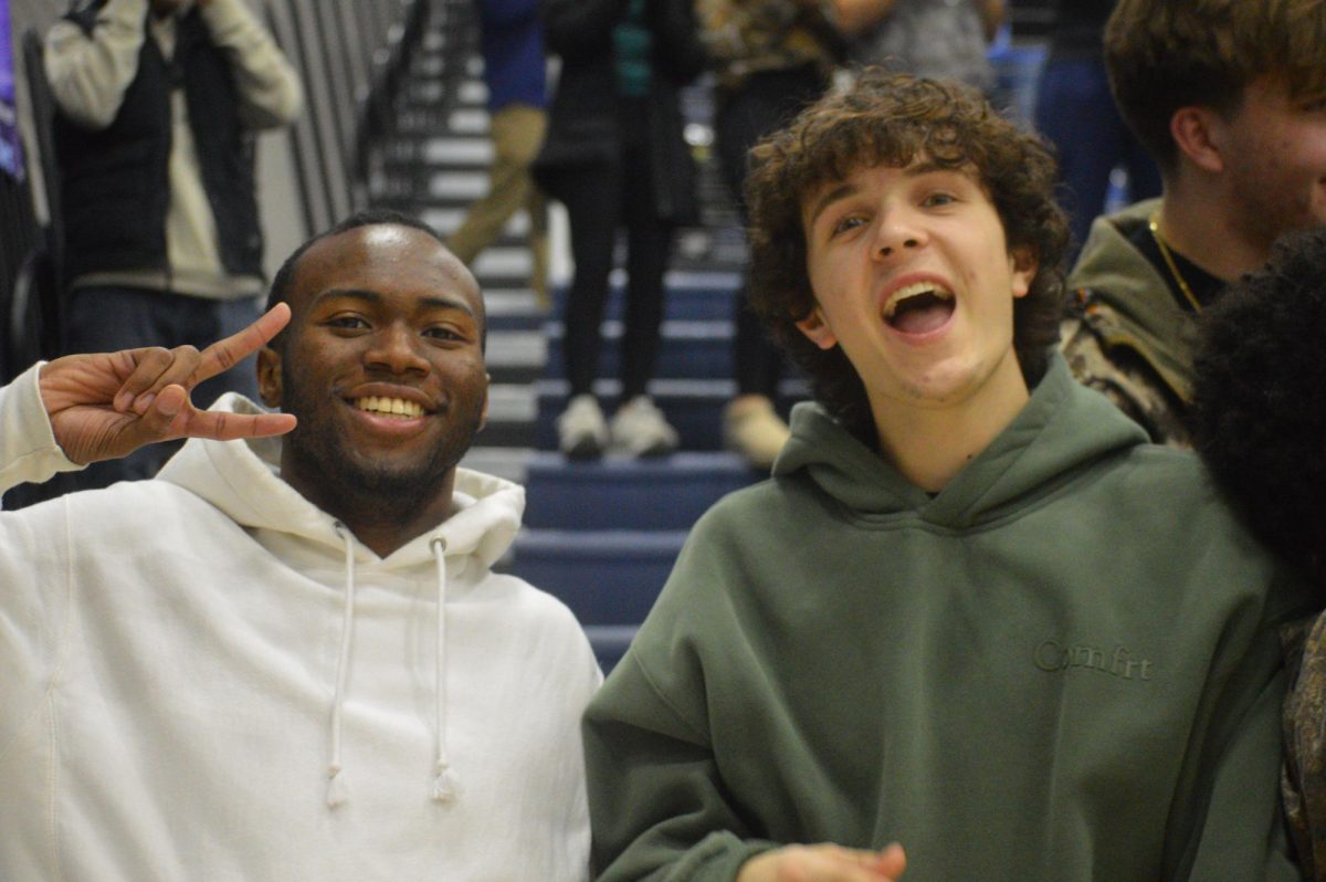 Senior basketball player QuinTarius Ratcliffe and Junior basketball player Carson Nichols came out to support the Lady Bruins basketball game against Etown (Jan. 24). Central would lose 73-71 in overtime against a tough Etown team. The Lady Bruins return to action away at John Hardin on Jan 31. Be sure to come out to the coming games to support all our hardworking players.