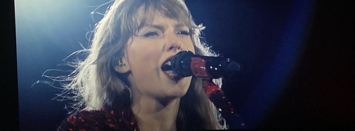 Taylor Swift is on top of the world as she is in the middle of her three hour Eras Tour show with the "Red" era. Swift's concert goes through her whole discography by one album or era at a time. 