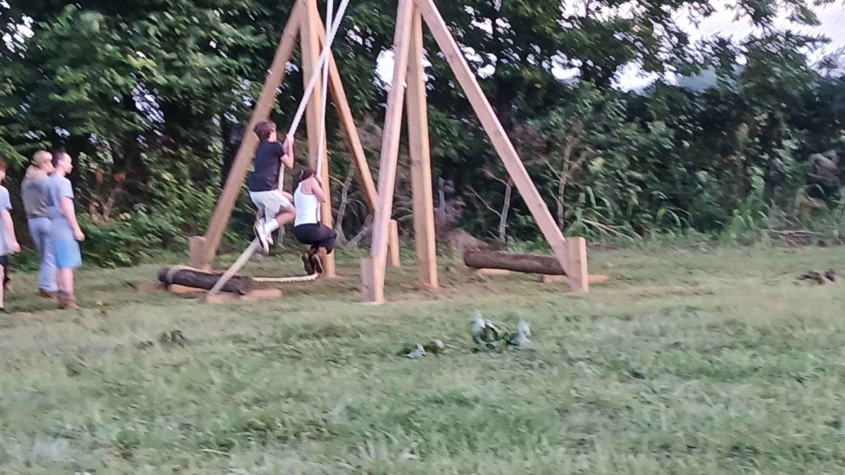JROTC does the obstacle course early in the morning before school starts. (Aug 21.)