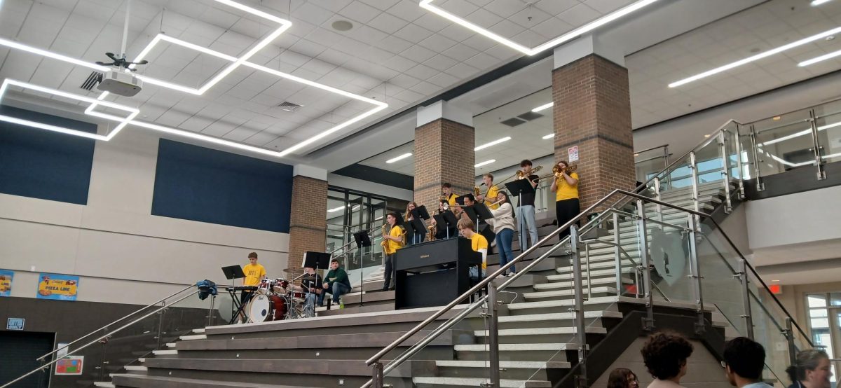 Members of Beta Club perform their band pieces for Central Celebrates on March 31.